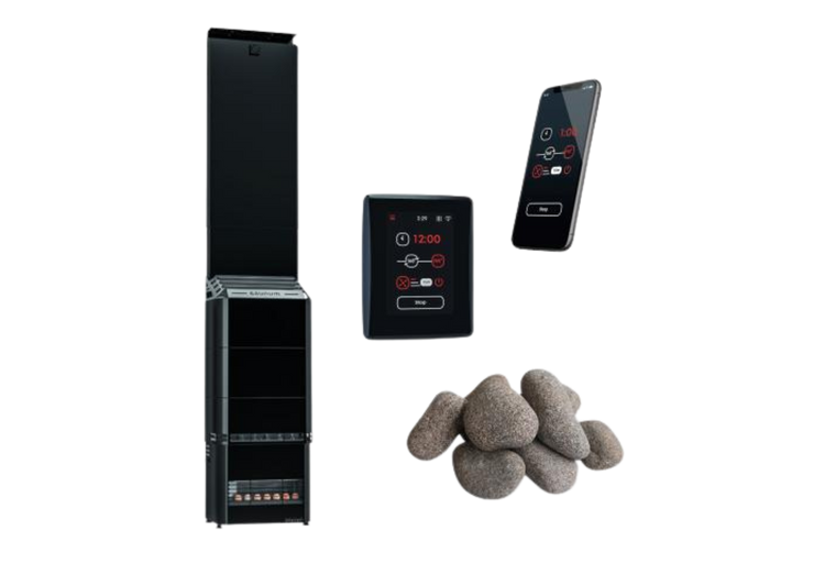 Saunum AIR 7 WiFi Sauna Heater Package, 6.4kW